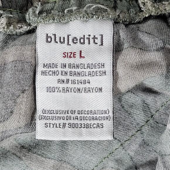 Blu[edit] Camo‎ Fatigue Paperbag Shorts L NWT - Picture 10 of 11